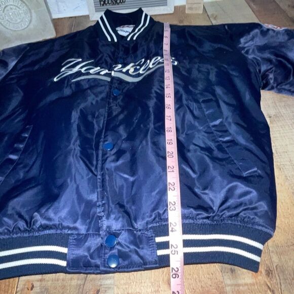 VINTAGE MAJESTIC AUTHENTIC COLLECTION NEW YORK YANKEES SATIN JACKET SIZE XL - Picture 10 of 11